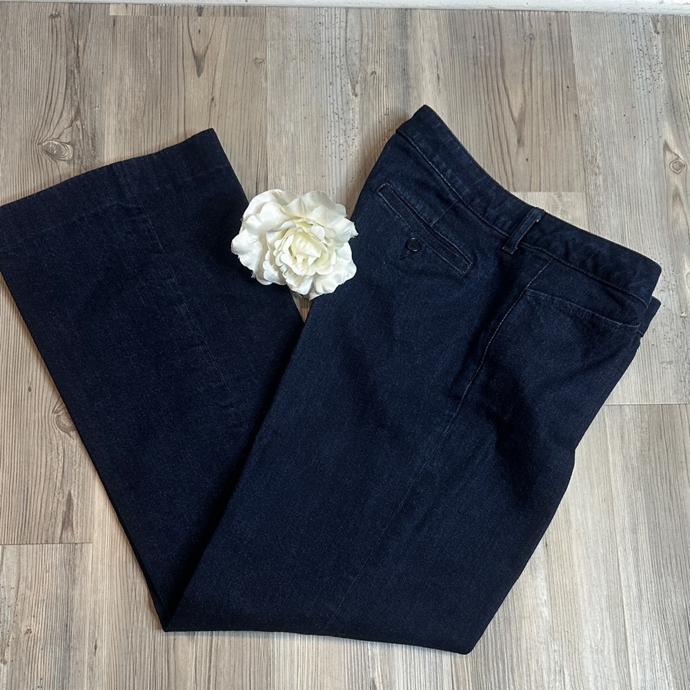 EUC Talbots Navy Flare Jeans, 12